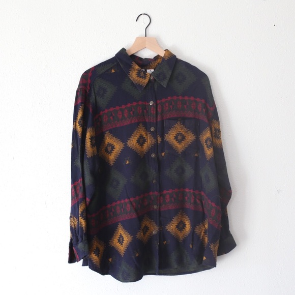 Tops - Vintage southwest button up xl